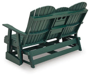 Shell Beach Green Outdoor Loveseat Glider - PCP115-835