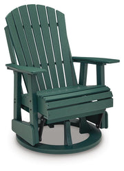 Shell Beach Green Outdoor Swivel Glider Chair - PCP115-820