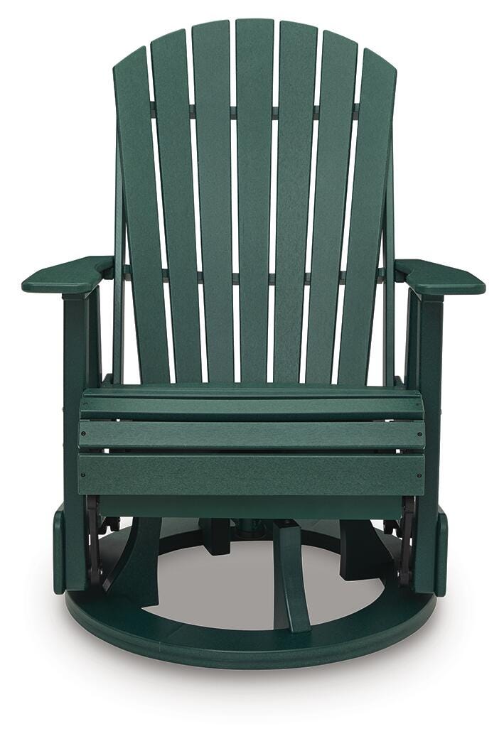 Shell Beach Green Outdoor Swivel Glider Chair - PCP115-820