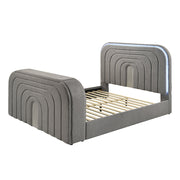 Shelyn Queen Bed w/Led, TV Stand, Fireplace & Bluetooth - BD05652Q