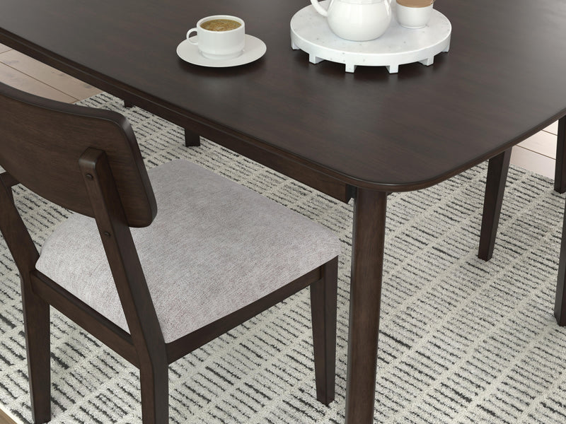 Shorbyn Merlot Dining Table and 4 Chairs (Set of 5) - PCD607-225