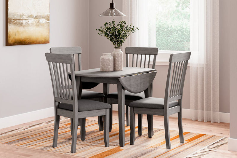 Shullden Gray Dining Table and 4 Chairs - DMV FurnitureDining Room Set