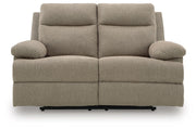 Side-Swipe Mocha Reclining Loveseat - PC9140586