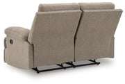 Side-Swipe Mocha Reclining Sofa and Loveseat - PC91405U1