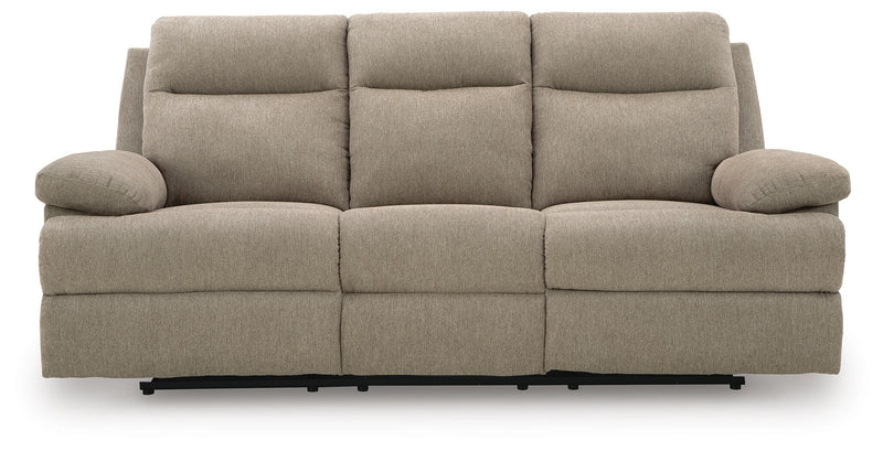 Side-Swipe Mocha Reclining Sofa with Drop Down Table - PC9140589