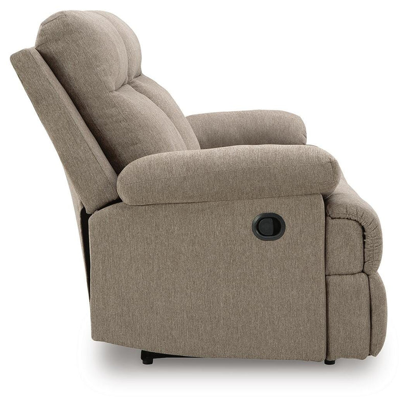 Side-Swipe Mocha Reclining Sofa with Drop Down Table - PC9140589