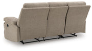 Side-Swipe Mocha Reclining Sofa with Drop Down Table - PC9140589