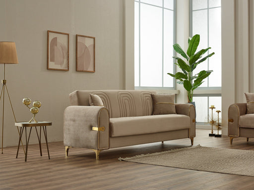 Siderno Convertible Sofa in Beige - 200-SIM-SID-VELVET260-3