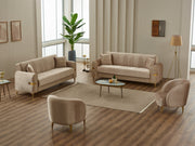 Siderno Convertible Sofa in Beige - 200-SIM-SID-VELVET260-3