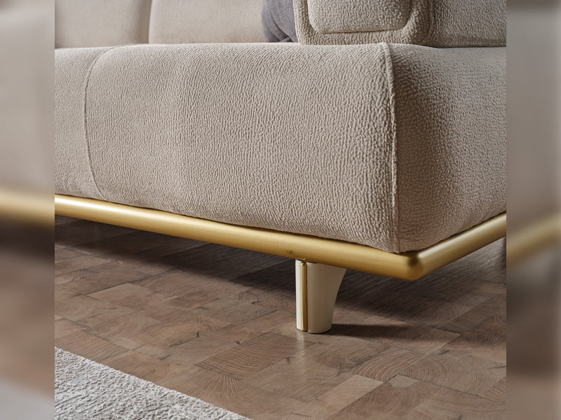 Sidney Convertible Loveseat in Beige - 200-ELIF-SID-A206-2
