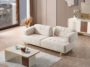 Sidney Convertible Loveseat in Beige - 200-ELIF-SID-A206-2