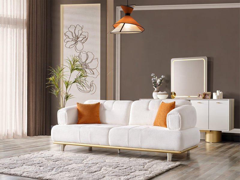 Sidney Convertible Loveseat in Beige - 200-ELIF-SID-A206-2