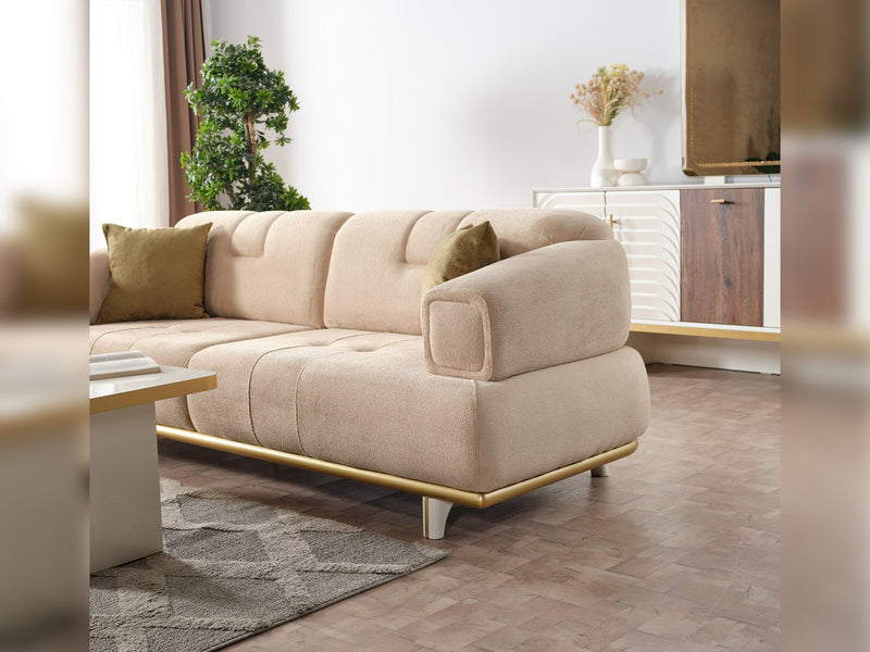 Sidney Convertible Loveseat in Cream - 200-ELIF-SID-A205-2