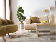 Sidney Convertible Loveseat in Cream - 200-ELIF-SID-A205-2