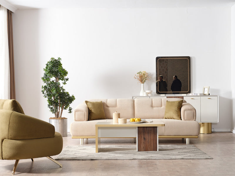 Sidney Convertible Sofa in White - 200-ELIF-SID-A204-3
