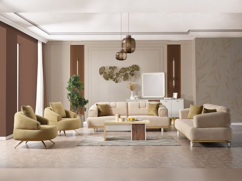 Sidney Convertible Sofa in White - 200-ELIF-SID-A204-3