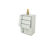 Sienna 5 Drawer Chest in White - 120-SIE-CHE-W