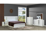 Sienna 5 Drawer Chest in White - 120-SIE-CHE-W