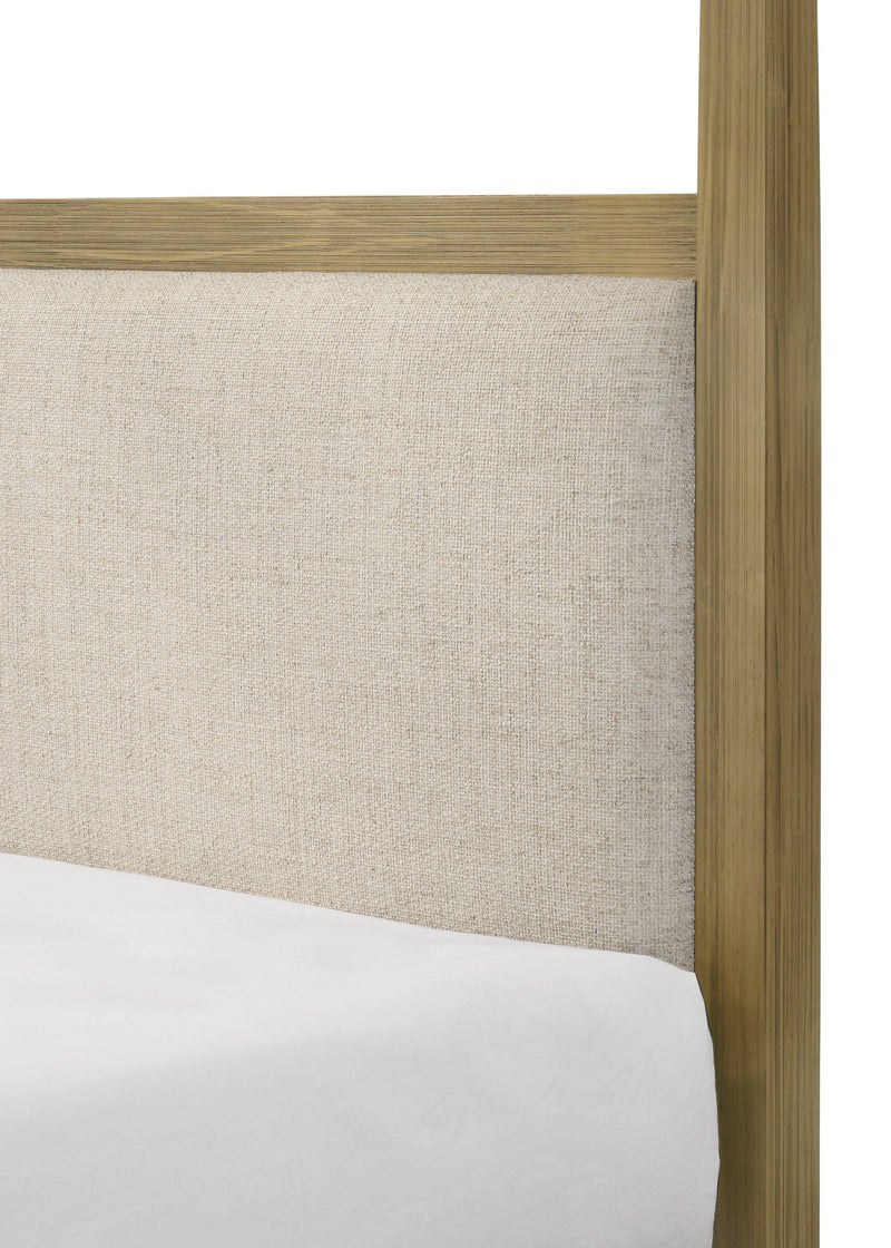 Sienna Rustic Natural Queen Canopy Platform Bed - DMV FurnitureQueen Bed
