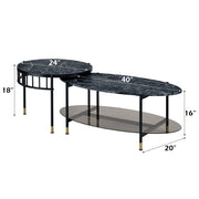 Silas Nesting Coffee Table Set - LV01088