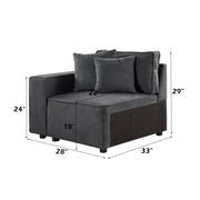 Silvester Modular - Left Facing Chair W/2 Pillows - 56871