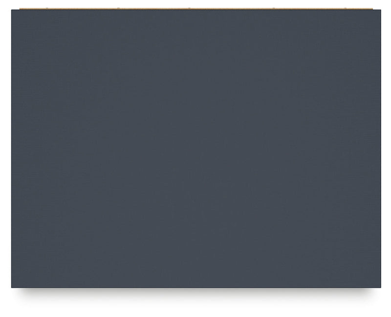 Simmenfort Full Panel Headboard with Dresser, Chest and Nightstand in Navy Blue - PKG020614