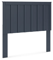 Simmenfort Full Panel Headboard with Dresser, Chest and Nightstand in Navy Blue - PKG020614