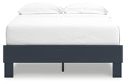 Simmenfort Navy Blue Full Platform Bed from Ashley - DMV Furniture
