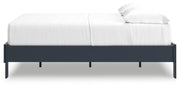 Simmenfort Navy Blue Full Platform Bed from Ashley - DMV Furniture