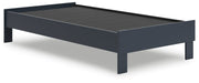 Simmenfort Navy Blue Twin Platform Bed from Ashley - DMV Furniture