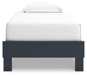 Simmenfort Navy Blue Twin Platform Bed from Ashley - DMV Furniture