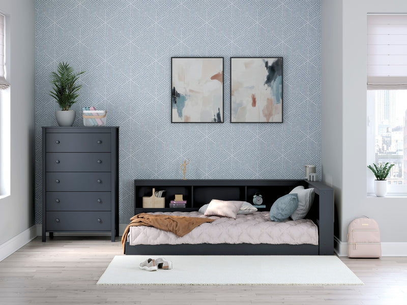 Simmenfort Navy Blue Youth Bookcase Storage Bedroom Set - DMV FurnitureYouth Bedroom Set