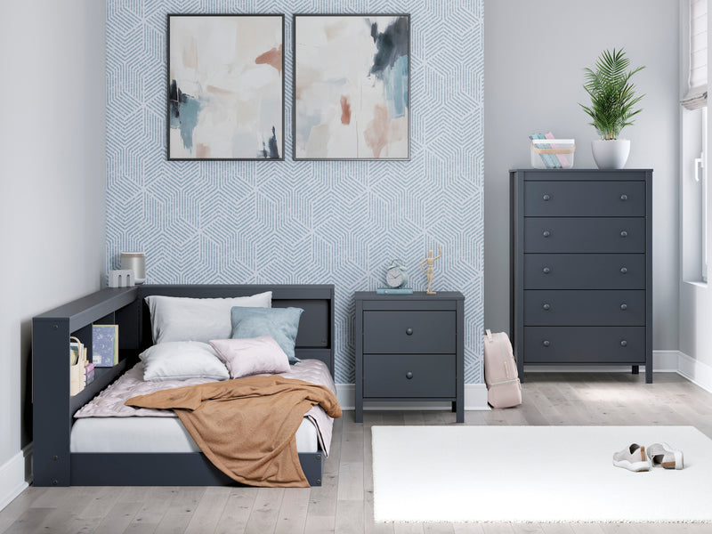 Simmenfort Navy Blue Youth Bookcase Storage Bedroom Set - DMV FurnitureYouth Bedroom Set