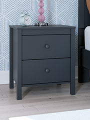 Simmenfort Twin Panel Headboard with Dresser and 2 Nightstands in Navy Blue - PKG020603