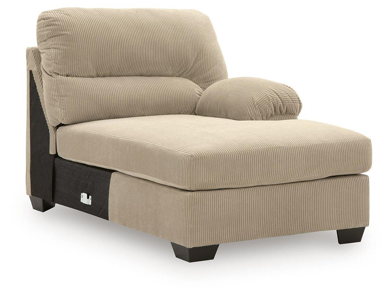 SimpleJoy 3-Piece Sectional and Ottoman - 24203U3