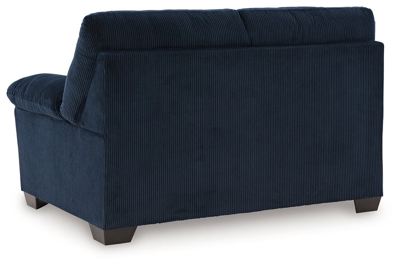 SimpleJoy Navy Loveseat - DMV FurnitureLoveseat