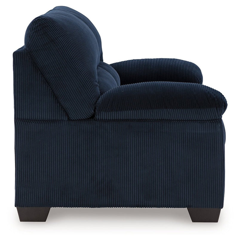 SimpleJoy Navy Loveseat - DMV FurnitureLoveseat