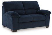 SimpleJoy Navy Loveseat - DMV FurnitureLoveseat