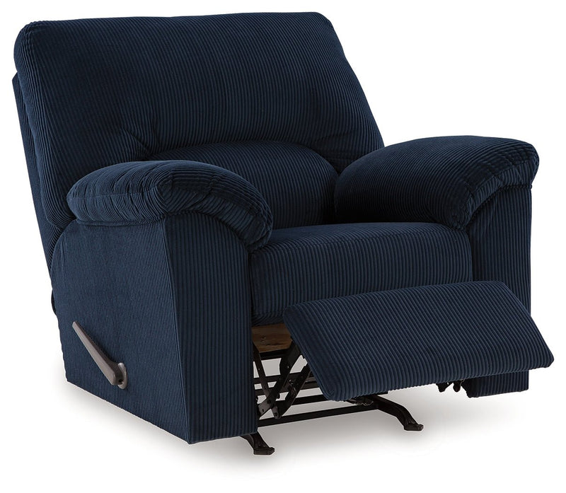 SimpleJoy Navy Recliner - DMV FurnitureRecliner Chair