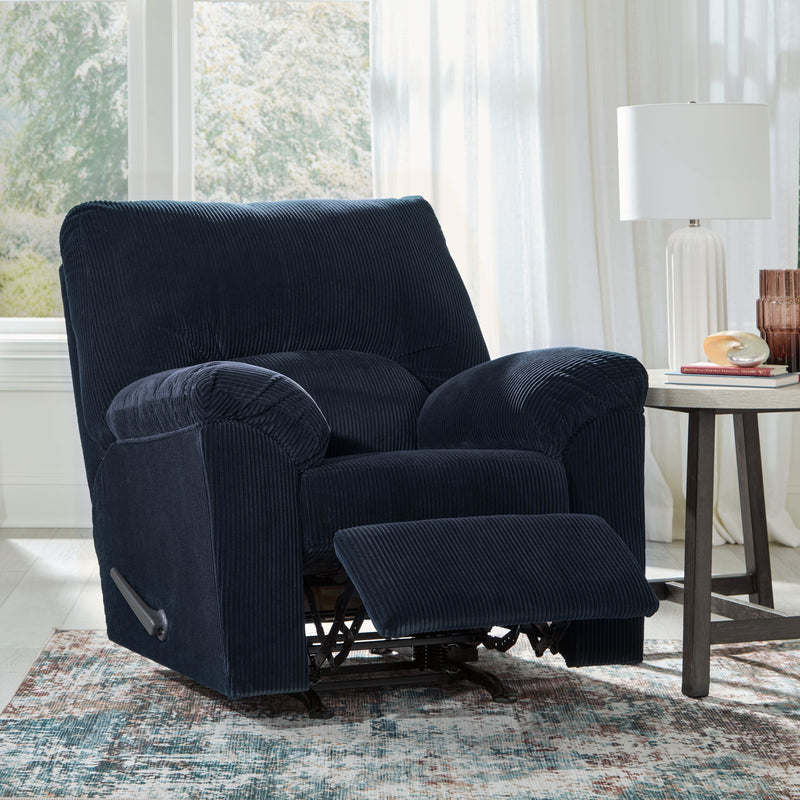 SimpleJoy Navy Recliner - DMV FurnitureRecliner Chair