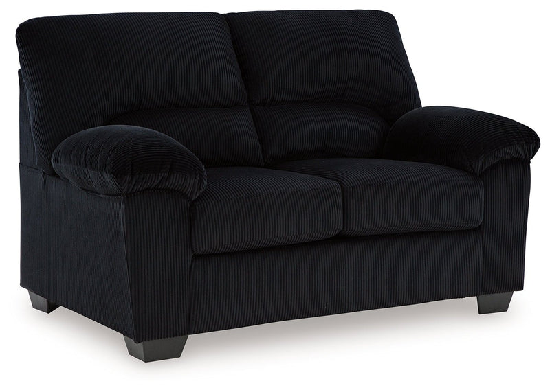 SimpleJoy Onyx Loveseat - DMV FurnitureLoveseat