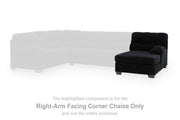 SimpleJoy Onyx Right-Arm Facing Corner Chaise - 2420417