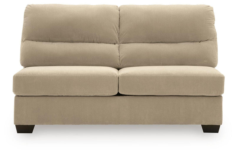 SimpleJoy Sand Armless Loveseat - 2420334