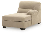 SimpleJoy Sand Right-Arm Facing Corner Chaise - 2420317