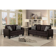 Sinclair Chocolate Living Room Set - DMV FurnitureLiving Room Set