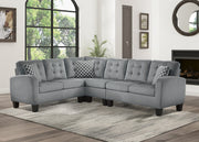 Sinclair Gray Reversible Sectional - DMV FurnitureSectional