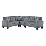 Sinclair Gray Reversible Sectional - DMV FurnitureSectional