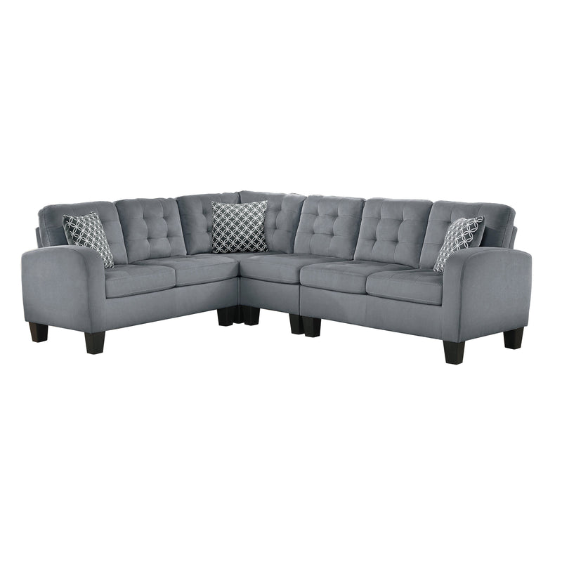 Sinclair Gray Reversible Sectional - DMV FurnitureSectional