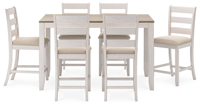 Skempton Counter Height Dining Table and Bar Stools (Set of 7) - DMV FurnitureCounter Height Table