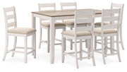 Skempton Counter Height Dining Table and Bar Stools (Set of 7) - DMV FurnitureCounter Height Table